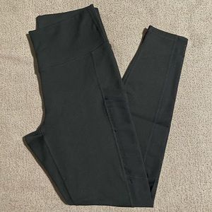 Black Fabletics Leggings with mesh side pockets